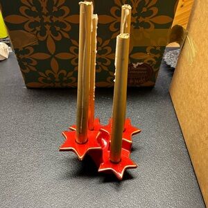 Vintage pier one Christmas Candle Holder